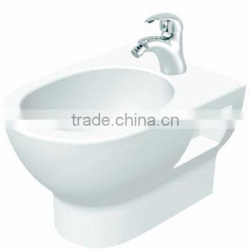 Round ceramic Wall hung Bidet