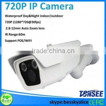 Bessky 1mp Hd Night Vision Bullet Camera,Surveillance Wireless P2p Ip Camera