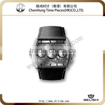 Modern automatic watches band parts leather strap for men