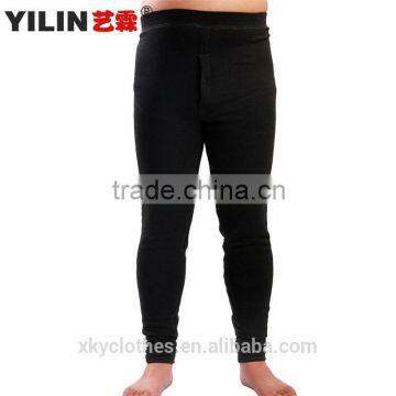 High quality with velvet plastic cotton thermal men's warm pants long johns