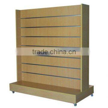 garment shop wooden clothes display stand shelf