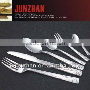 4pcs flatware with food certificate made in Jieyang Junzhan and low price