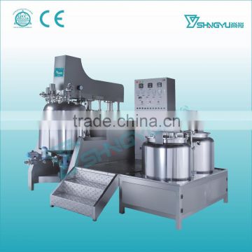 China supplier Guangzhou Shangyu high efficiency vacuum emulsifying equipment for ointment,bodylotion,cream