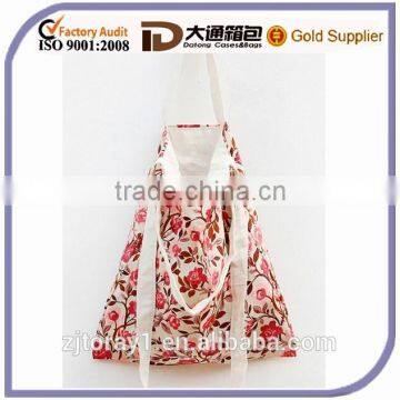 Beautiful Mix Color Flower Printed Cotton Bag Canvas Shoulder Printed Shopping Bag