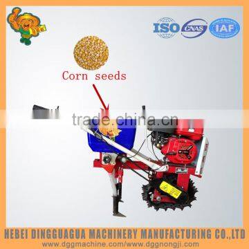 Farm cultivator hand push corn seed fertilizer drill machine