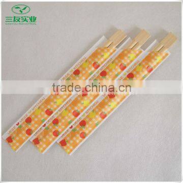 Disposable Bamboo Chopsticks with Paper Wrapper