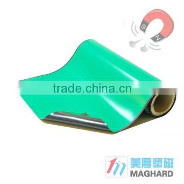 Rubber magnet roll with colorful PVC film