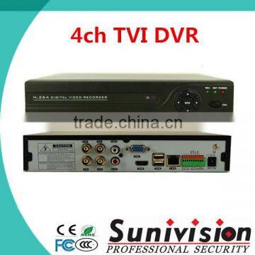 H264 network dvrwith CMS software 4ch TVI dvr