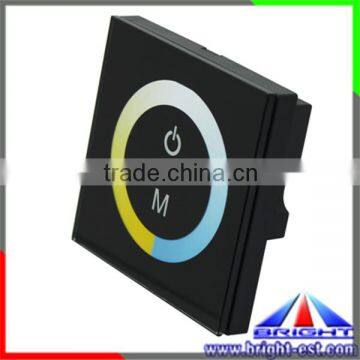 2 Channel RF Touch Panel Color Temperature Controller,Intelligent CCT LED Controller Touch,DC12-24vPanel LED Controller