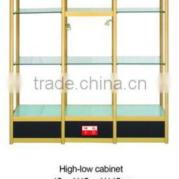 Glass Jewelry Display Cabinet High-low Cabinet