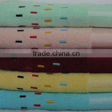 promotional gift used Cheap 100% cotton colorful beach towel set STY-870