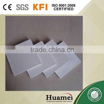 Pvc Laminated Gypsum Plaster Tiles Size 595*595*7mm