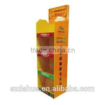 Green reusable Cardboard Floor Display