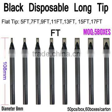 8mm High Quality FT Black Disposable Long Tattoo Tube All Design