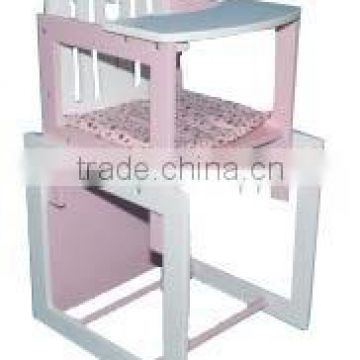 Wooden Doll High Chair