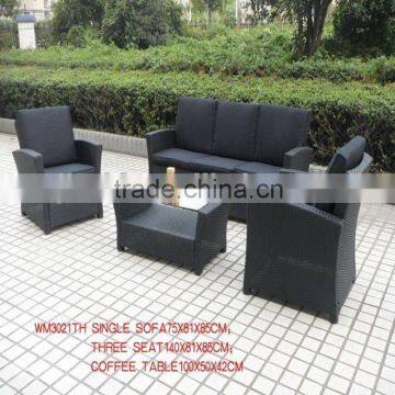 rattan sofa 3 seater