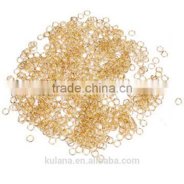 wholesale gold Tone split Rings 5mm jump rings jewelry Findings JF71603