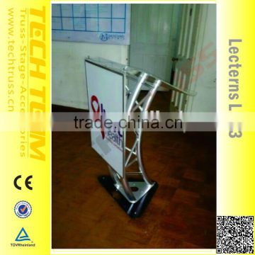 High quality performance stage durable aluminum truss lectern podium