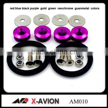Colored Aluminum Trackday Race Car Bumper Fender Quick Release Fasteners