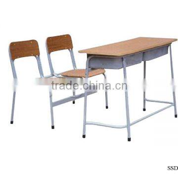 Two Seater Table Double School Desk And Chair photo-2