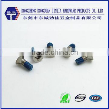 Nylok screw stainless steel self locking screws blue patch nylok screw