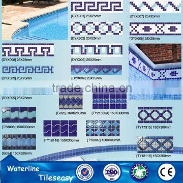 individual glazed ceramic finishing trim tile for swimming pool design
