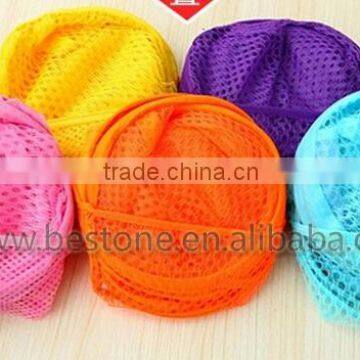 Mesh Folding Colorful Laundry Clothes Basket photo-4