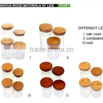 Good Sales Fancy Glass Jars ad Lids With Bamboo or Wood photo-6