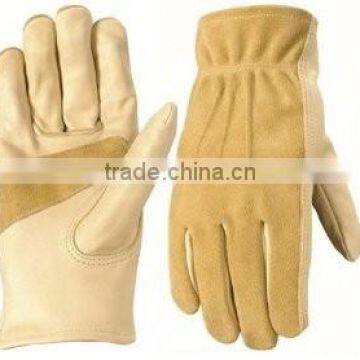 Work Gloves, Grain/Split Palomino Cowhide, /best quality by taidoc