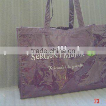 pvc coated cotton shopping bag factory