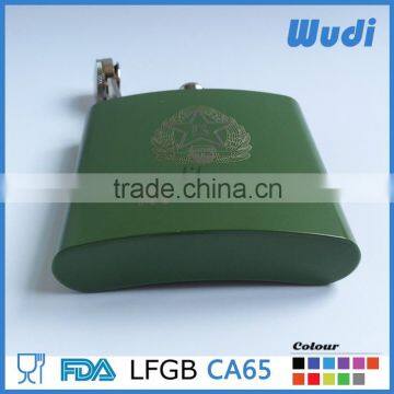 Rubber Paint Spray Hip Flask With Custom Logo HF450 photo-3