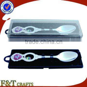 New desgin high quality nickle spoon/metal spoon/souvenir spoon