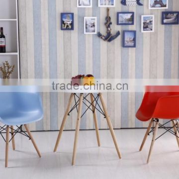 Dining room furniture modern design plastic chair with steel frame