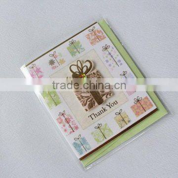 2014 hot sale cards with high quality ,manufacturer thank you cards