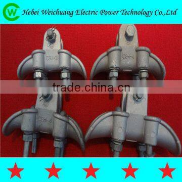 Hot dip galvanized suspension clamp for overhead power line fitting