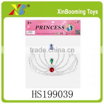 New design plastic girls princess crown