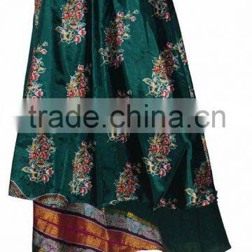 Indian Reversible Silk Wrap Skirt