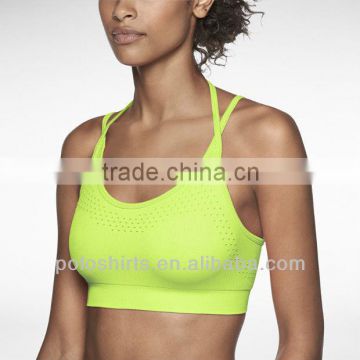 Unique Padded Gym Seamless Sports Bra Comfortable Light-impact Support