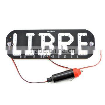 58SMD Taxi LED Top Light Beautiful Advertising Taxi Cab Top Lights Libre LED License Plate Lamp Quality Choice photo-2