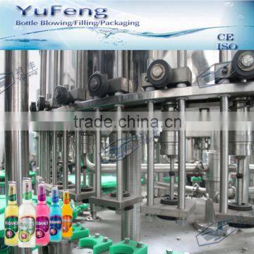 Cylinder lifting type glass bottle alcohol filler