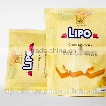 LIPO CREAM COOKIES 129G/BAG - SWEET BISCUITS