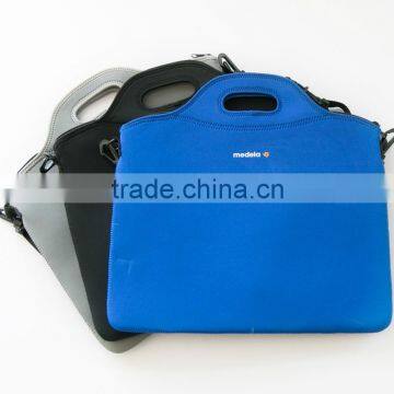 Blue Neoprene Tablet Cover With Hander And Shoulder