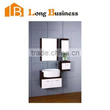 LB-JL2101 High Gloss Small Size White Lacquer Bathroom Wall Cabinet