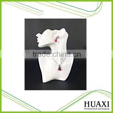 White Resin Head Bust Necklace Display Jewellery Stand