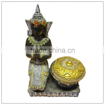 Polyresin thai buddha for home decoration,resin buddha statue