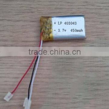 lipo battery 3.7v 500mah 403043