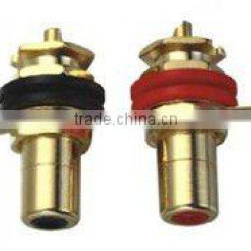 rca connector brass material gold plating rohs comliant