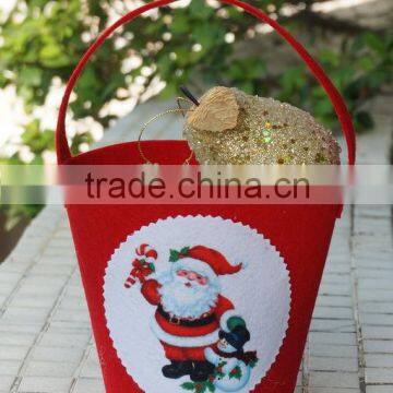 felt Christmas candy containers