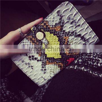 2016 European Style Wallet Serpentine Leather Wallet Fashion Picture Wallet photo-4