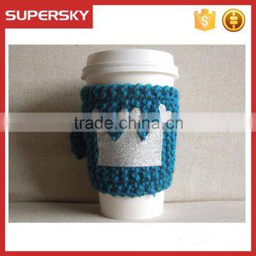 V-72 Winter warming porcelain coffee cup mug sweater with pattern